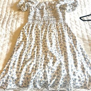 Ivy City Co Rae dress, Floral Blue knee length